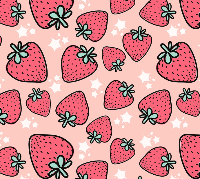 Strawberry Dreams with Gingham - Custom Order - Made to fit or Universal Pram Liner